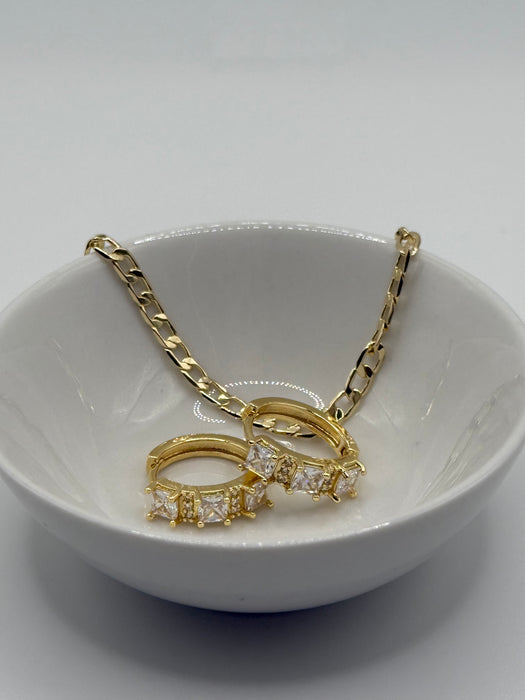 Iris Earrings Cubic Zirconia