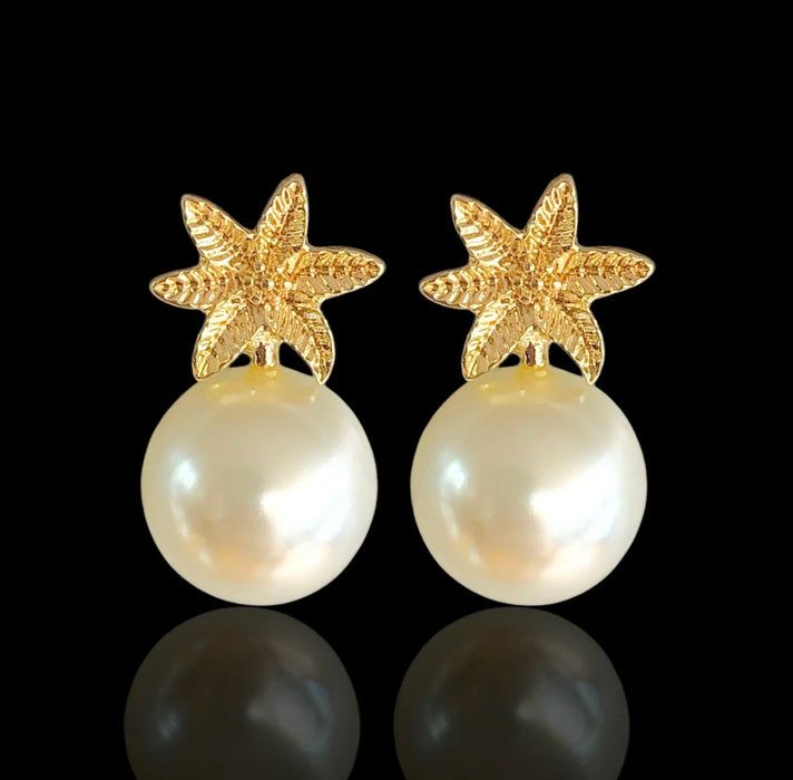 Starfish Earrings Gold Filled