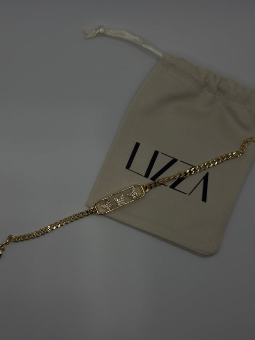 BB Butterfly Gold Filled CZ Bracelet
