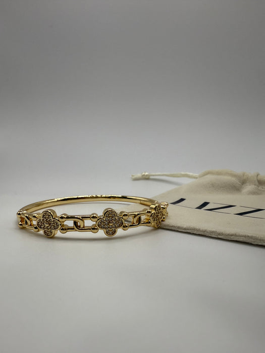 Floral Blossom Gold Filled Bracelet CZ