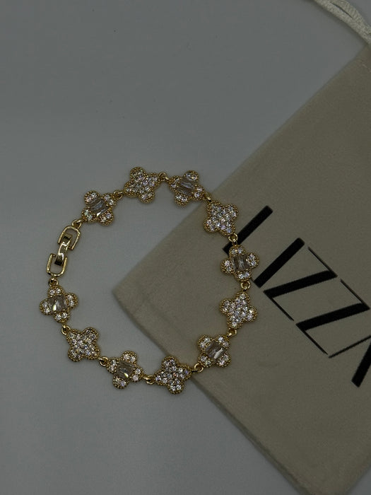 Eternal floral Gold Filled Bracelet CZ